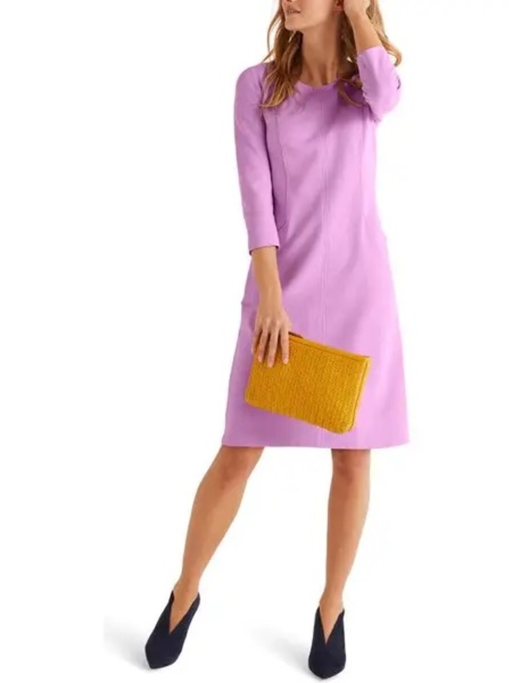 Women’s BODEN Ellen Ottoman Dress Lilac-Purple Size 20R
